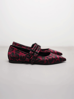Gianna red / black leopard