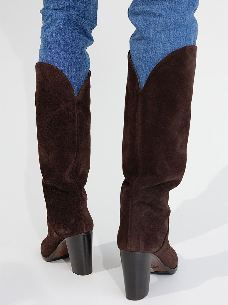 Gogo chocolate suede