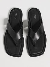 Gracie Thong black leather