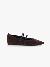Grayson chocolate suede
