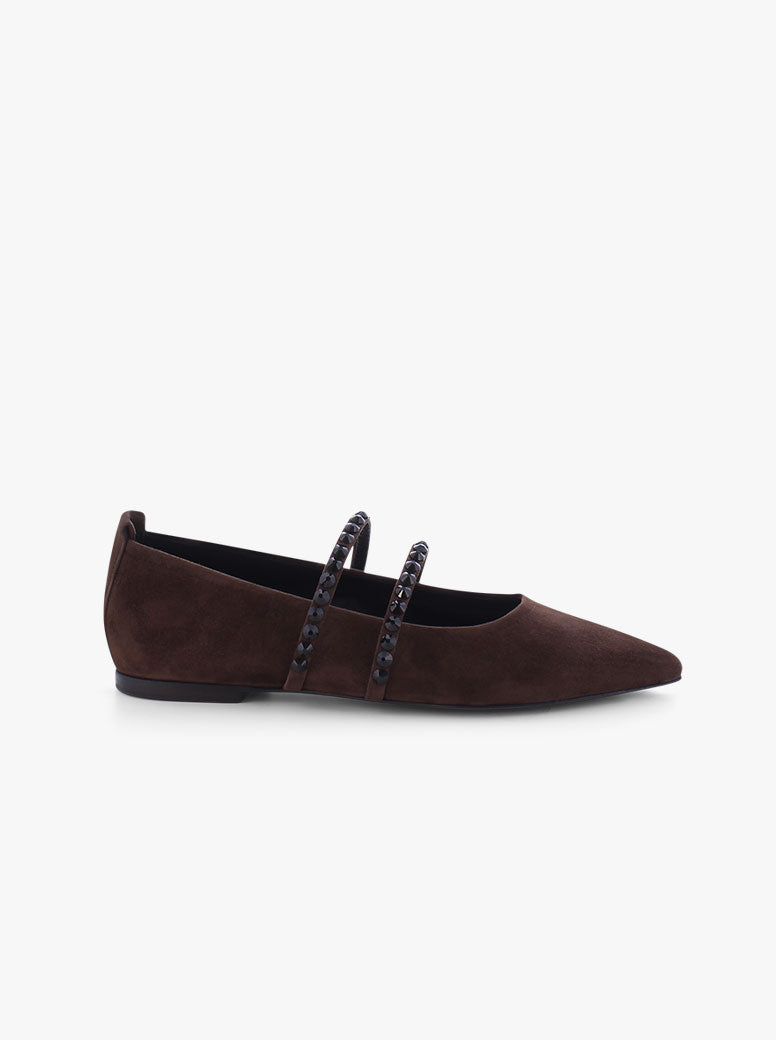 Grayson chocolate suede