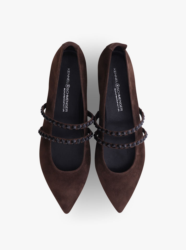 Grayson chocolate suede