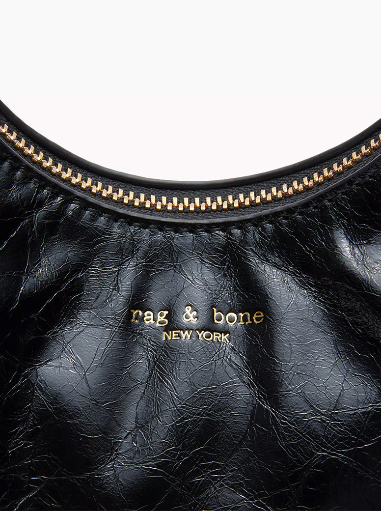 Hudson Hobo black crinkle