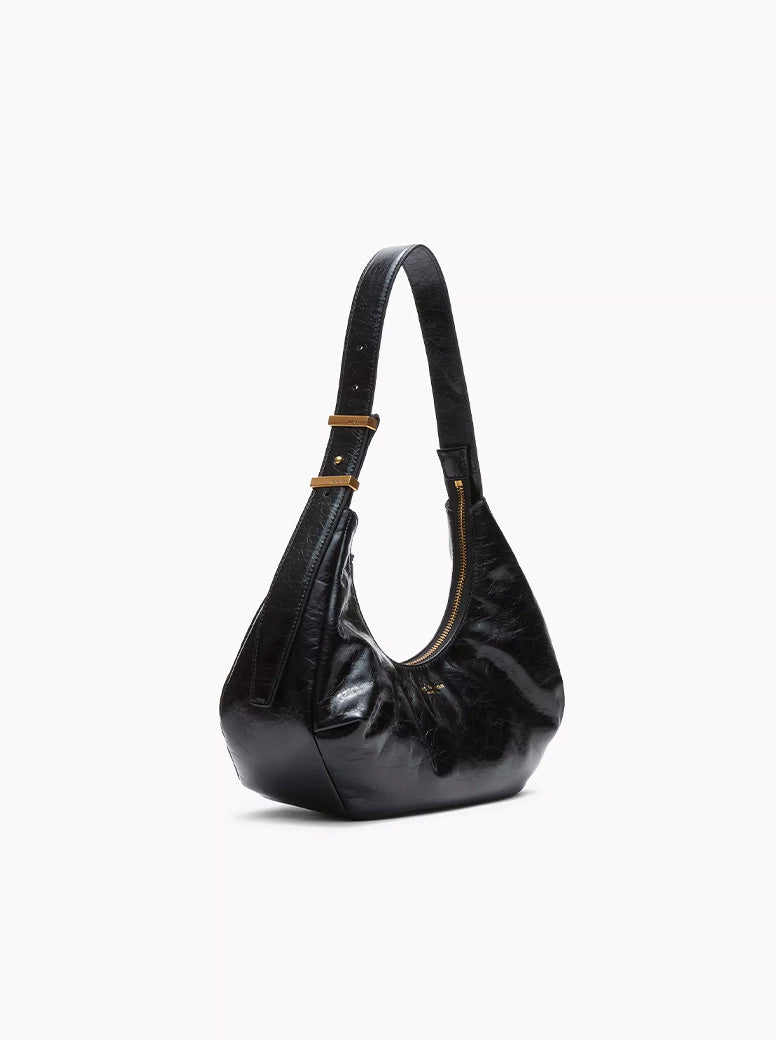 Hudson Hobo black crinkle