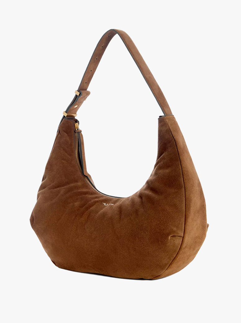 Hudson Large Hobo golden brown suede