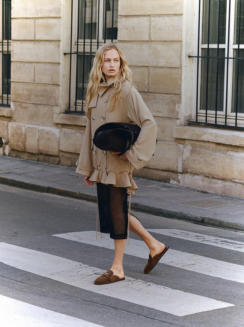 Joan Mule brown suede