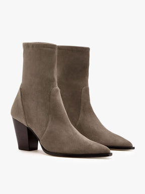 Jolene Bootie taupe suede