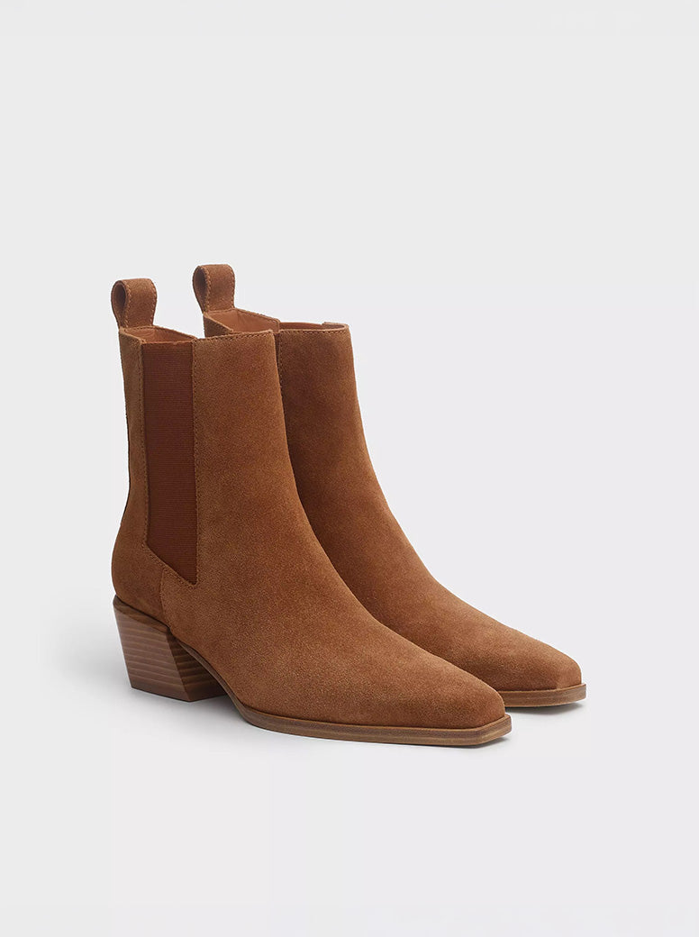 Joni Chelsea tan suede