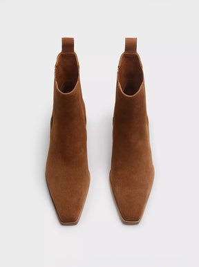 Joni Chelsea tan suede