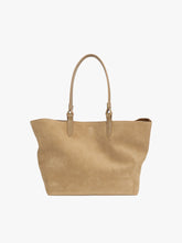 Large Bandit Tote oat suede