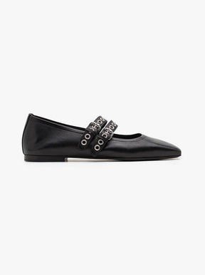 Leila black leather