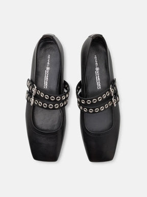 Leila black leather