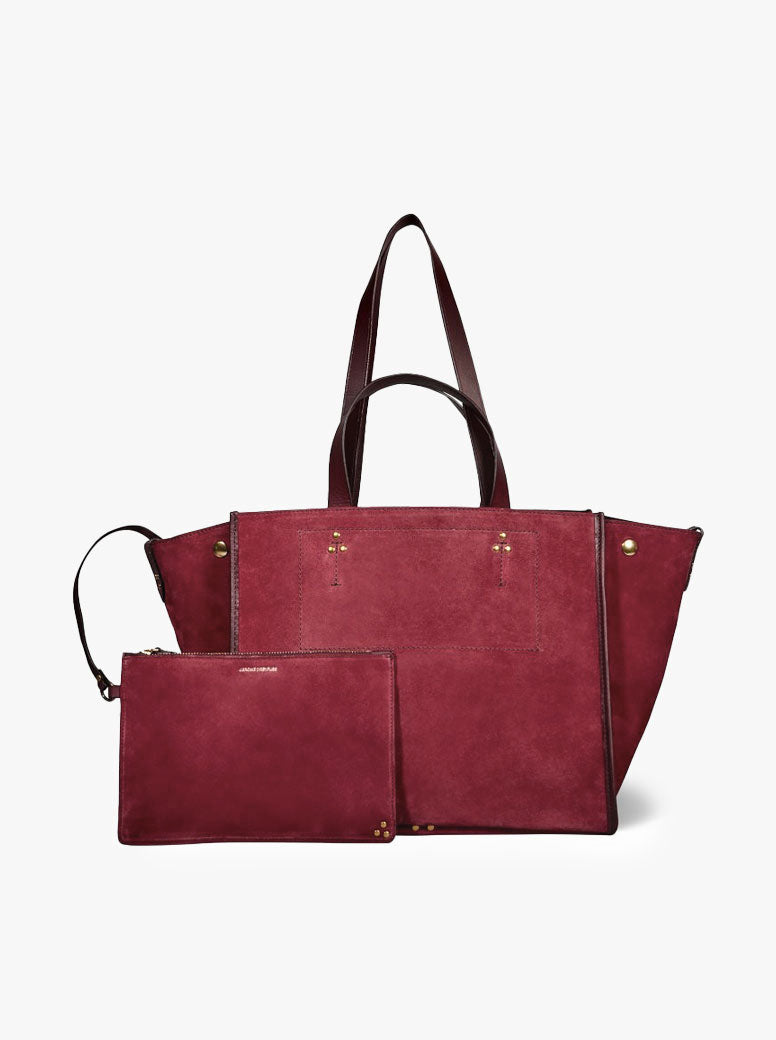 Leon Medium burgundy suede