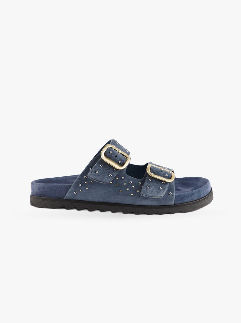 Lotus blue suede