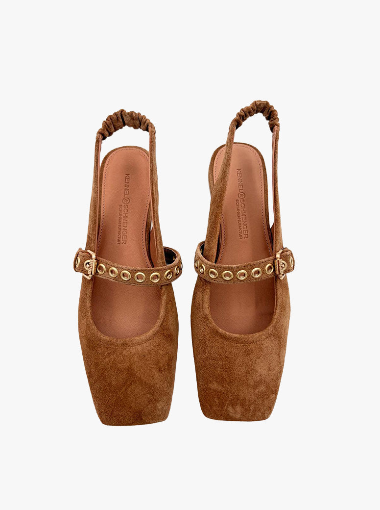 Lexie golden brown suede