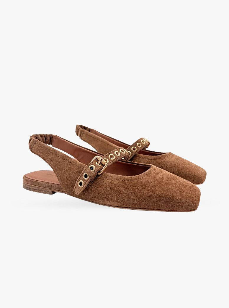 Lexie golden brown suede