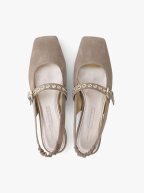 Lexie taupe suede