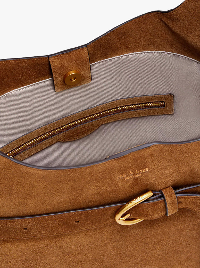 Lexington Bucket golden brown suede