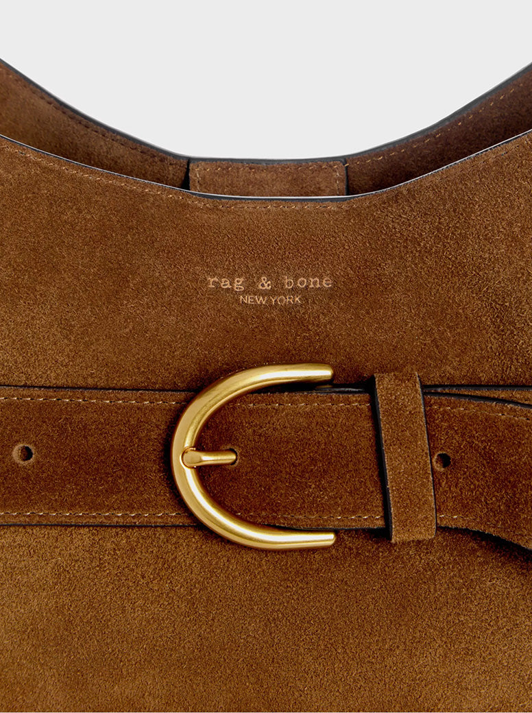 Lexington Bucket golden brown suede