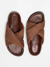 Lizzie chocolate suede