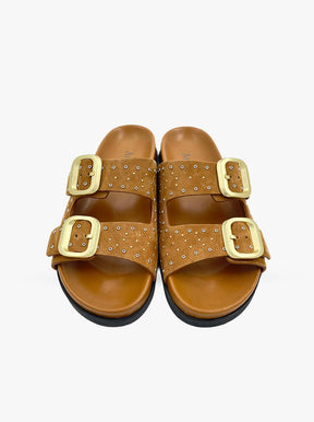 Lotus tan suede