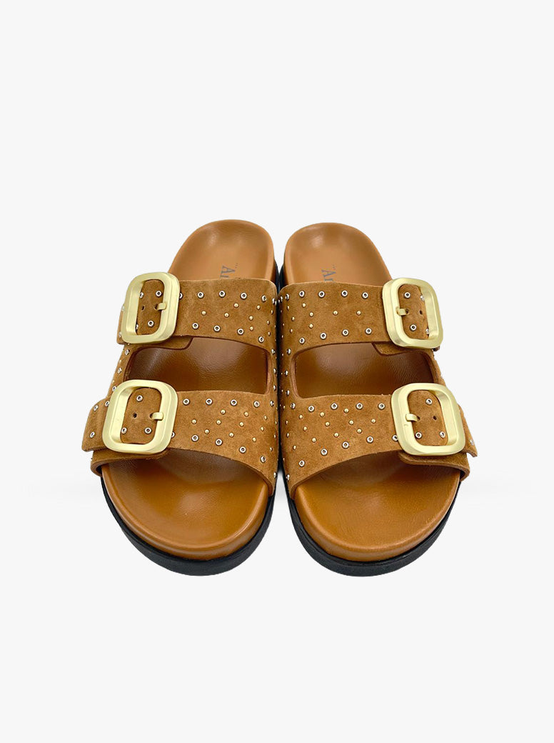 Lotus tan suede