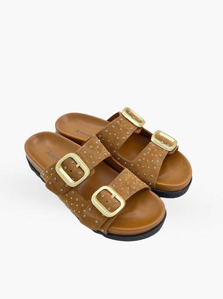 Lotus tan suede