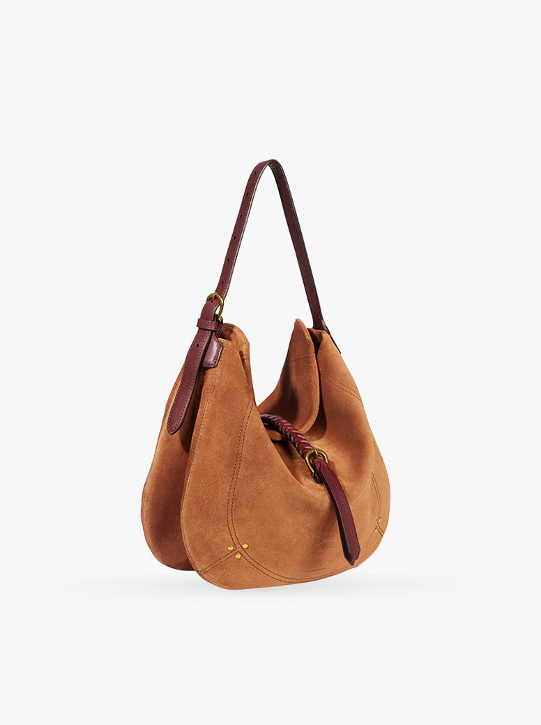 Luis caramel suede