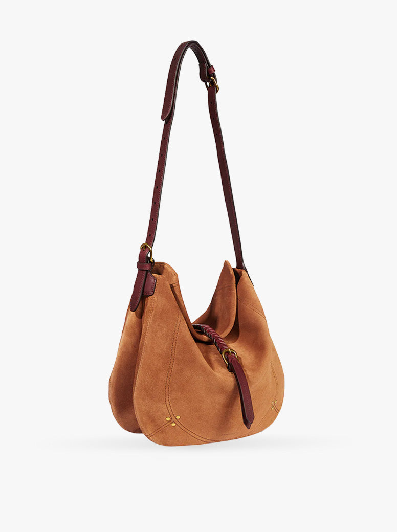 Luis caramel suede