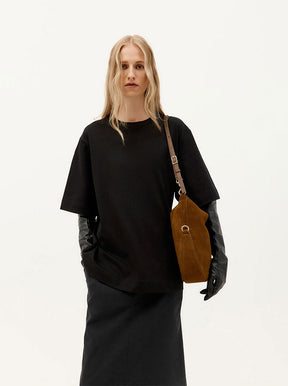 Mr Leopard gingerbread suede