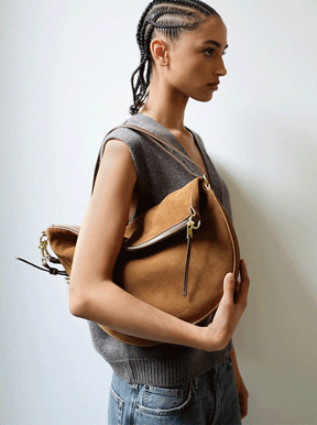 Mr Leopard gingerbread suede