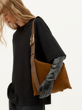 Mr Midimese gingerbread suede