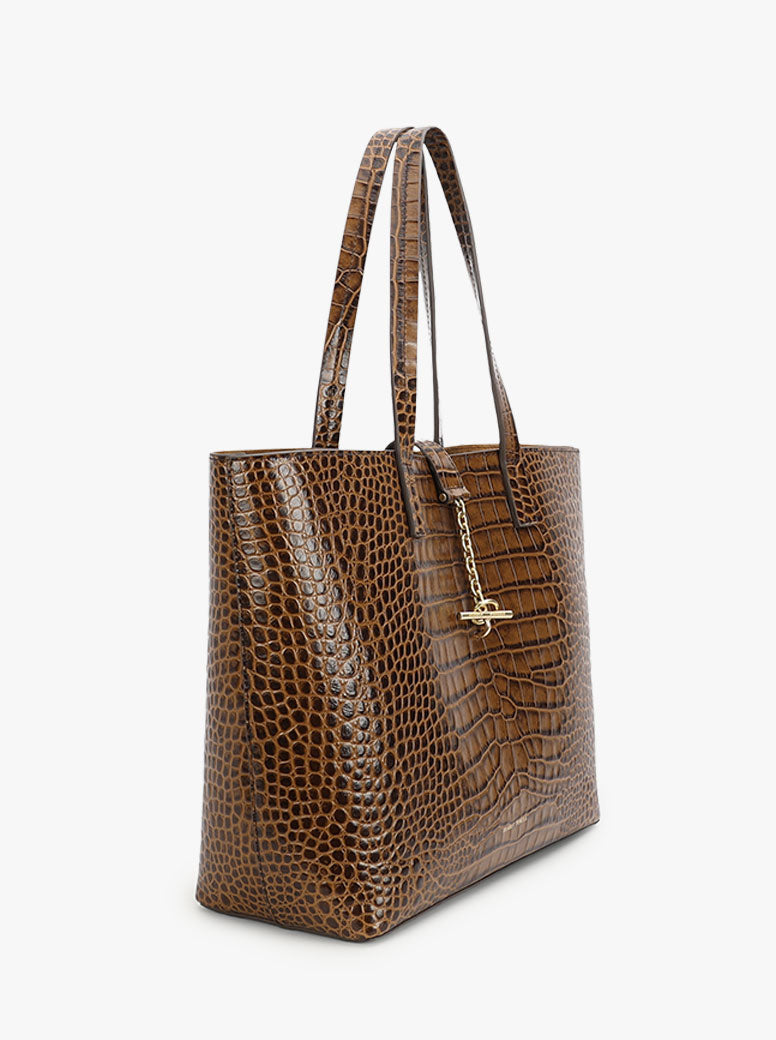 Mr Porter Tote toffee croc