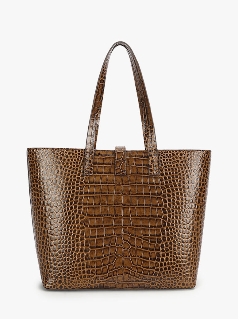 Mr Porter Tote toffee croc