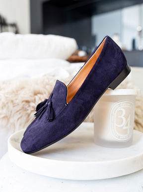 Magda blue suede