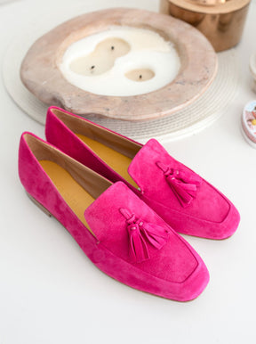 Magda pink suede