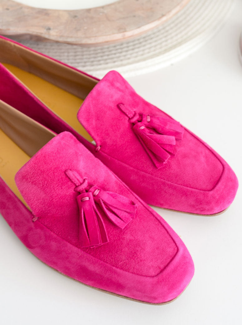 Magda pink suede