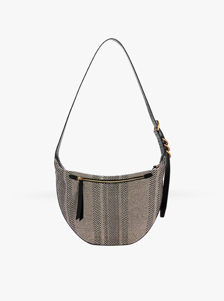 Mercer Medium Hobo dark brown jacquard