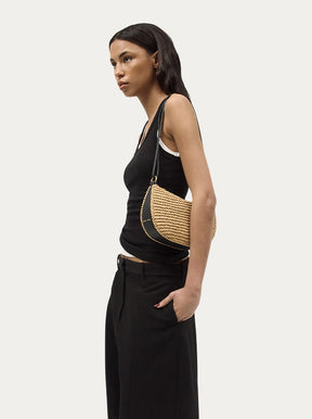 Mini Sling Bag natural rafia