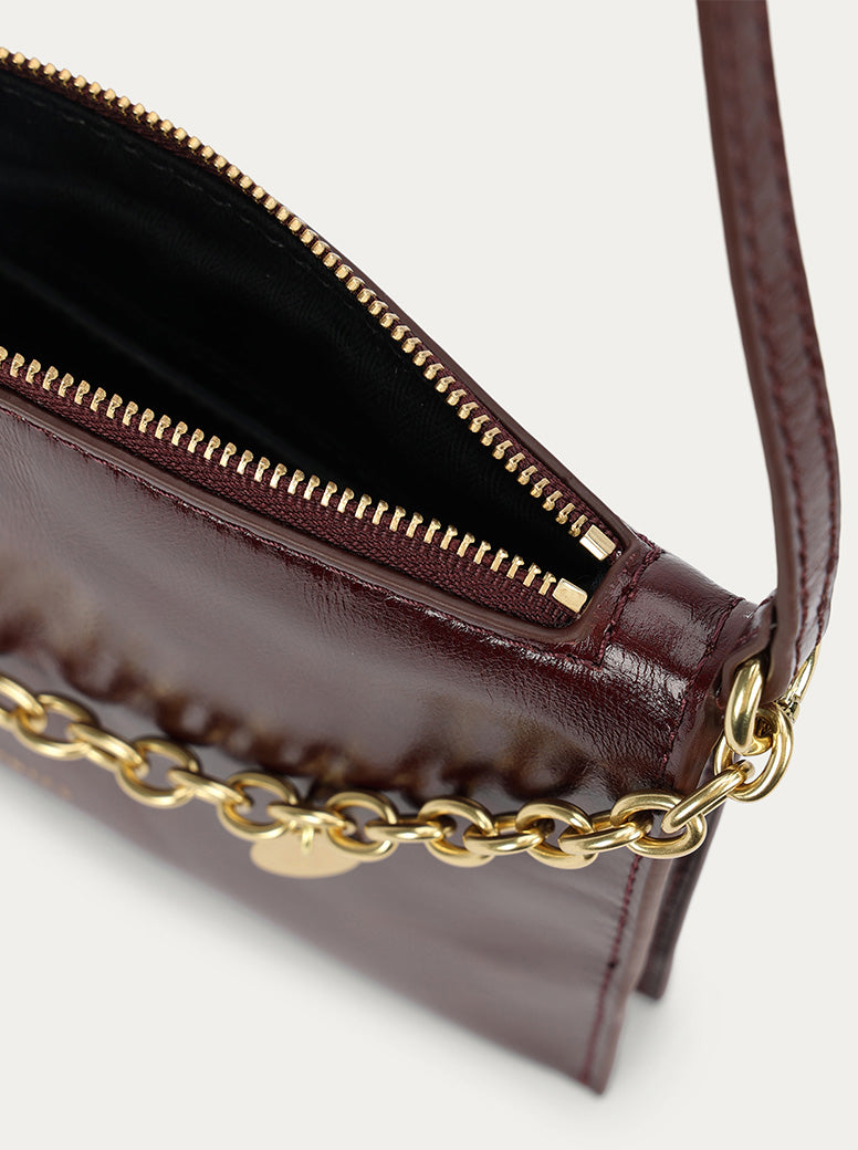 Mr Minimese Crossbody dark cherry gloss