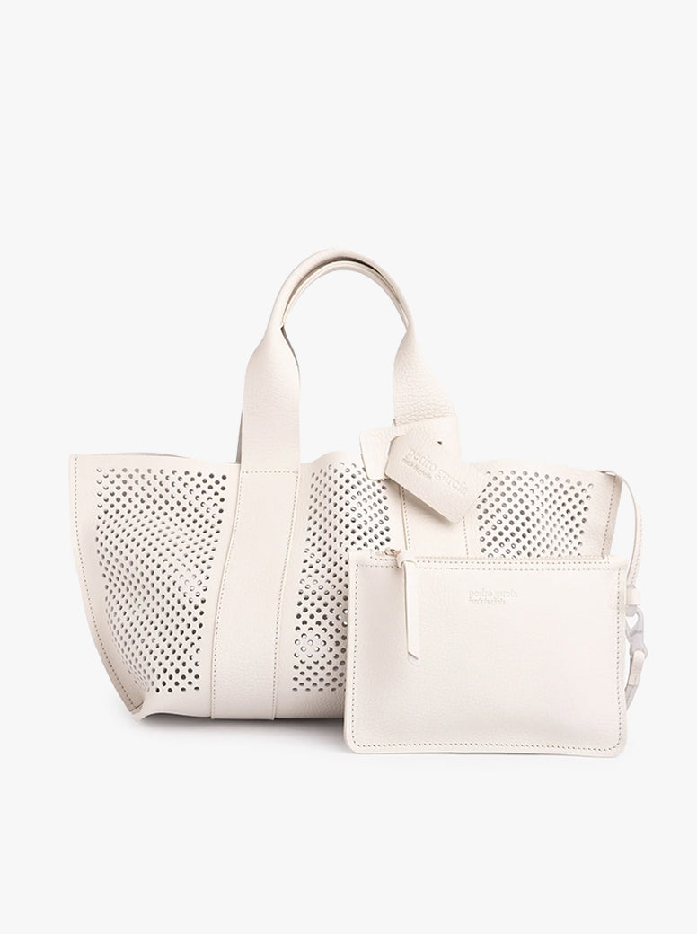 Mini Perfed Tote cream