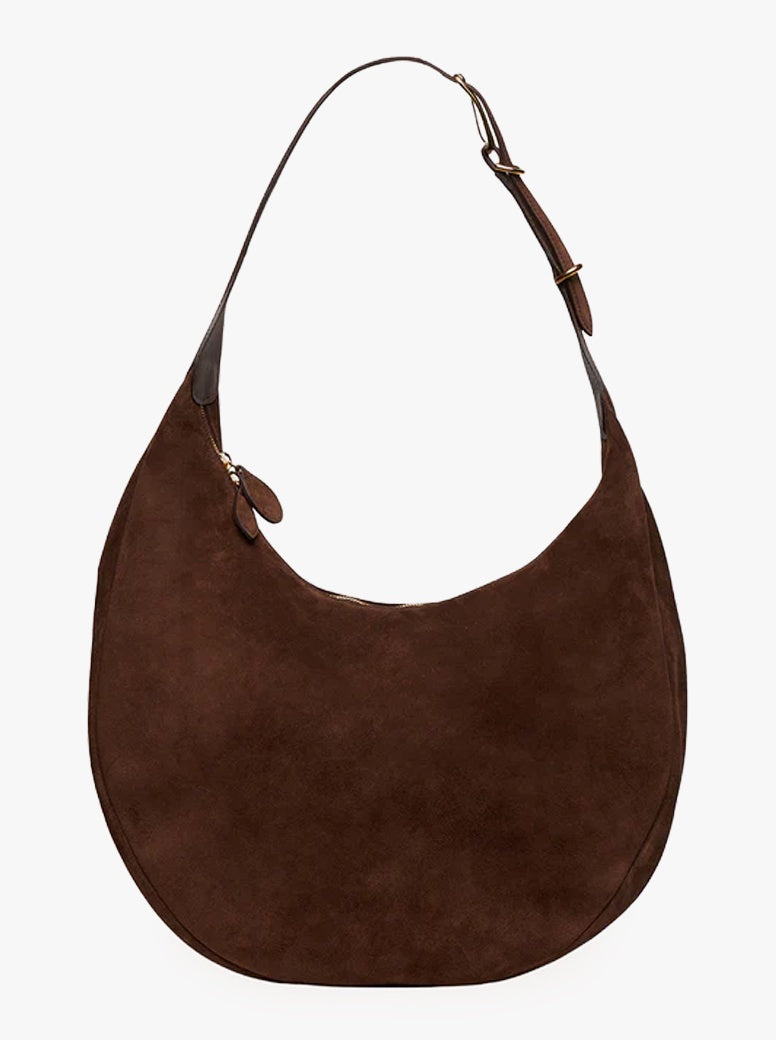 Moon Hobo dark brown suede