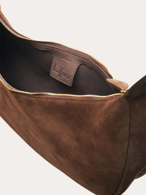 Moon Hobo dark brown suede