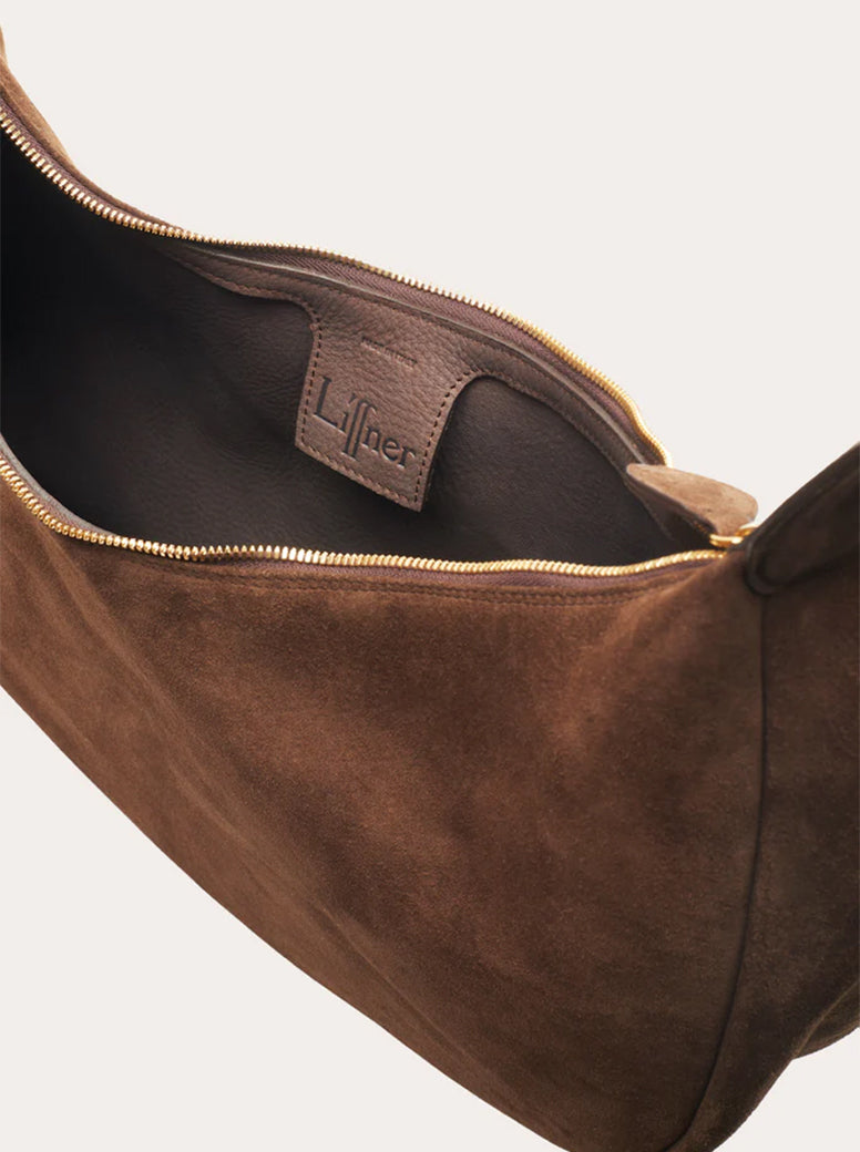 Moon Hobo dark brown suede