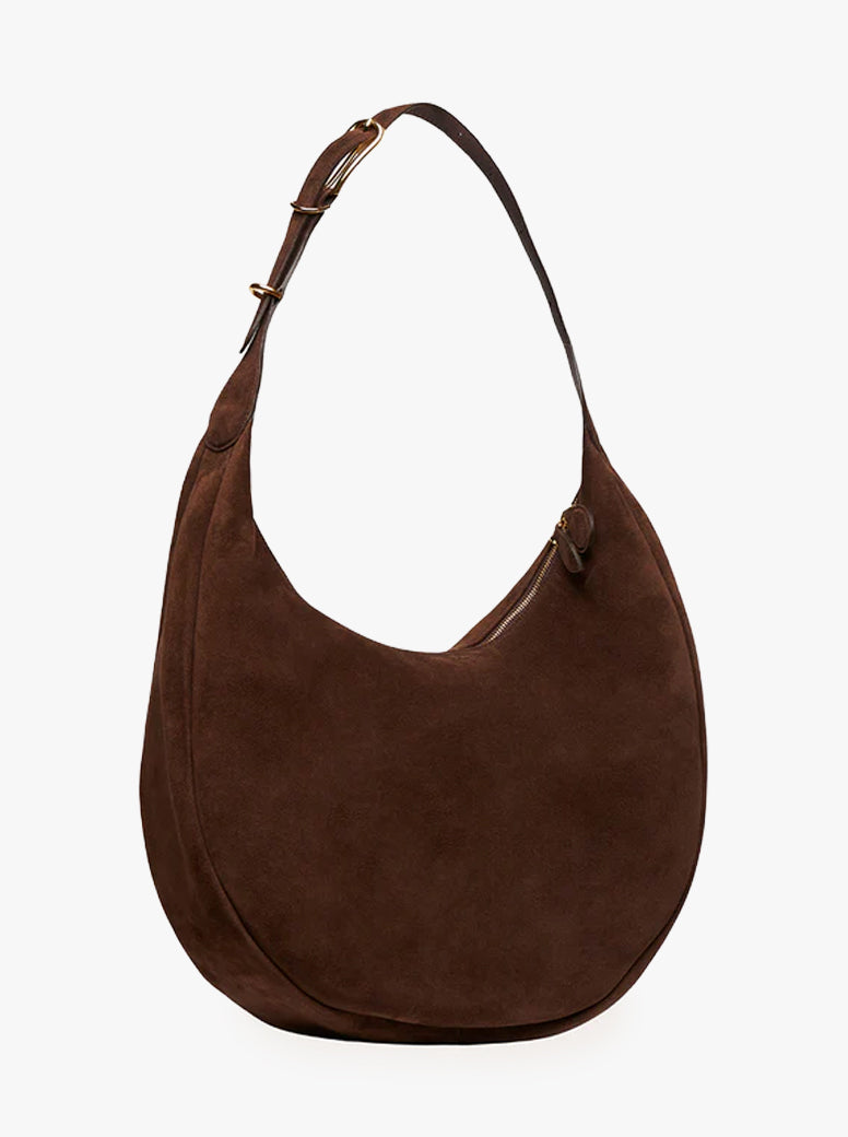 Moon Hobo dark brown suede
