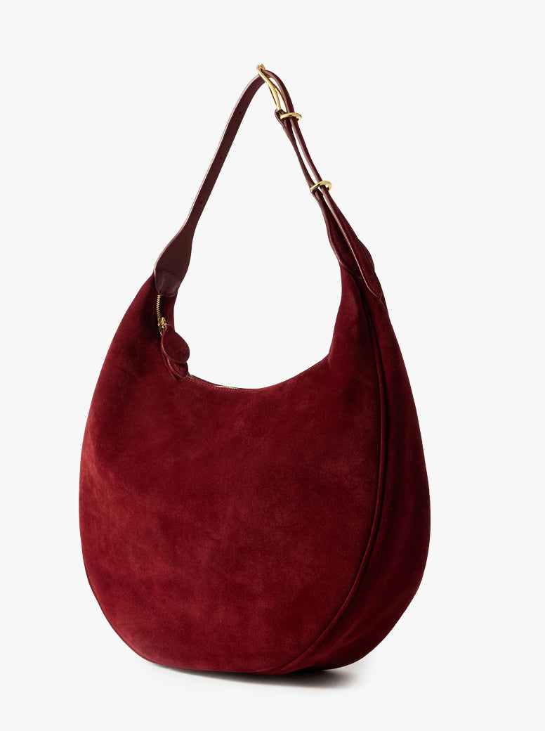 Moon Hobo maroon suede