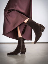 Nyla chocolate suede