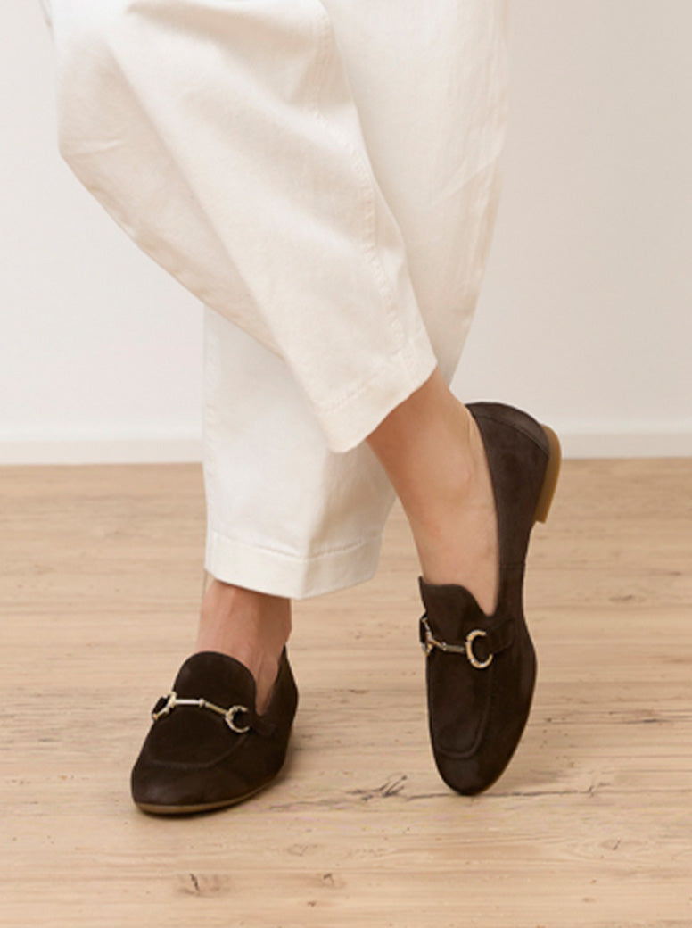 Otto chocolate brown suede