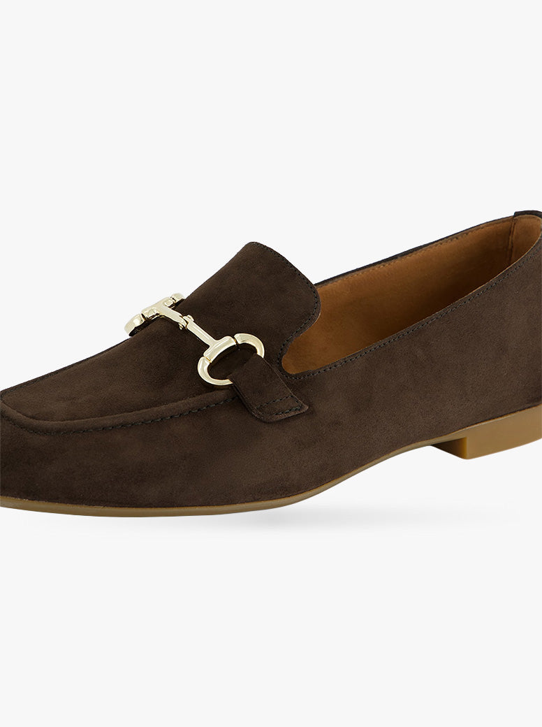 Otto chocolate brown suede
