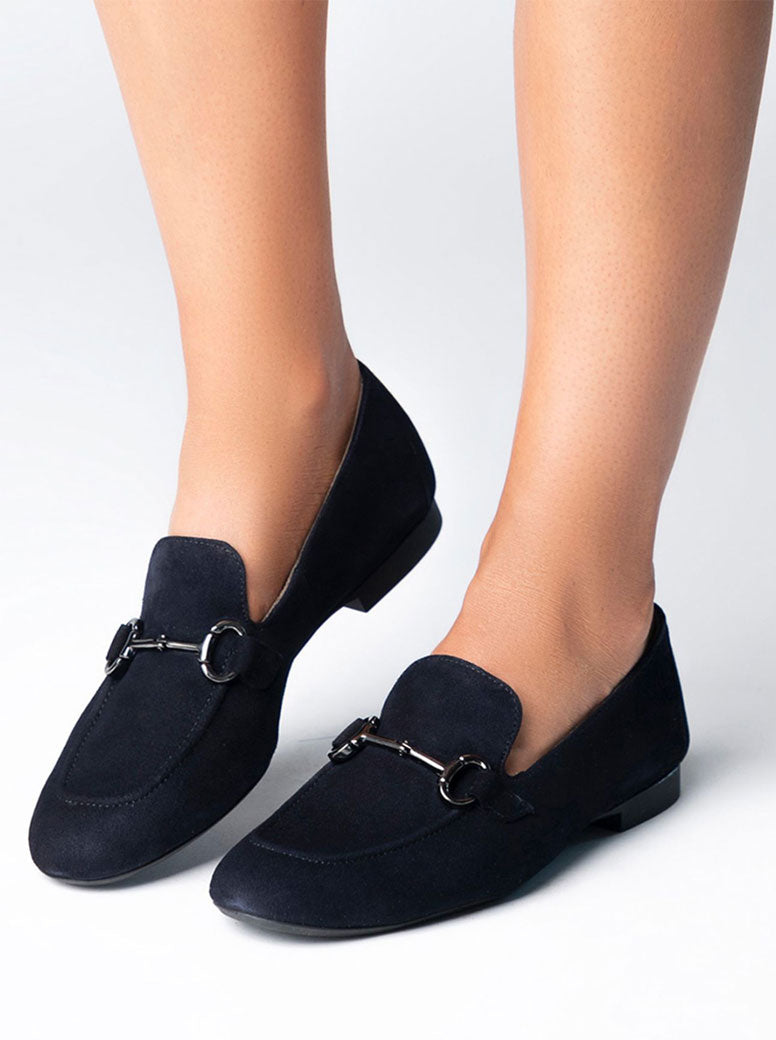 Otto navy suede